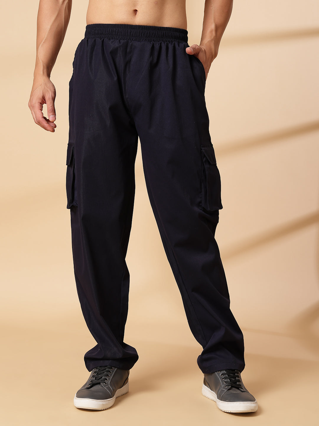 UZARUS Men's Cargo Track Pant for Men || Track Pants || Plain Men Cargo Pants Cotton || Cargo for Mens