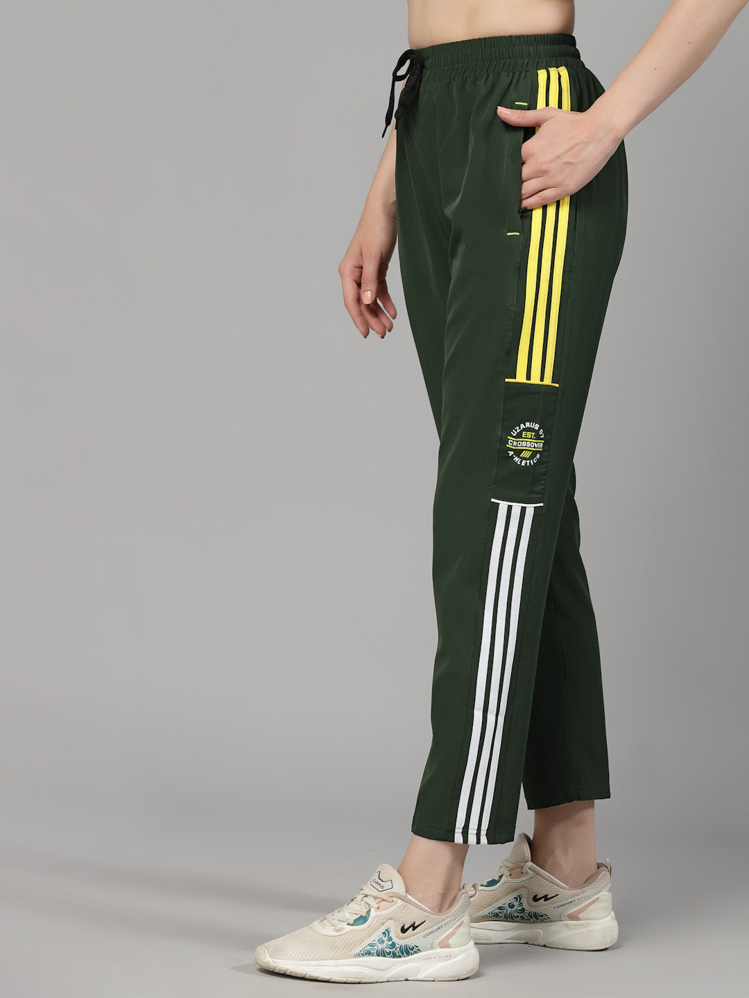 Uzarus Women's 3 Pocket Sports Gym Track Pants Running Lower