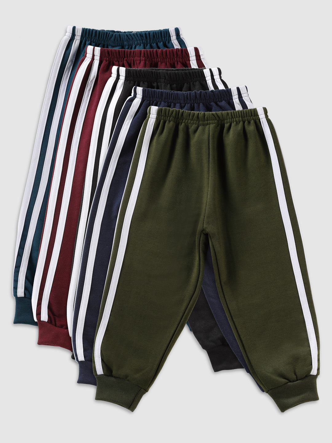 Uzarus Premium Kids Warm Fleece Pajama Pants, Winter Wear Trackpants Baby Boy and Girl Unisex (Pack of 5)