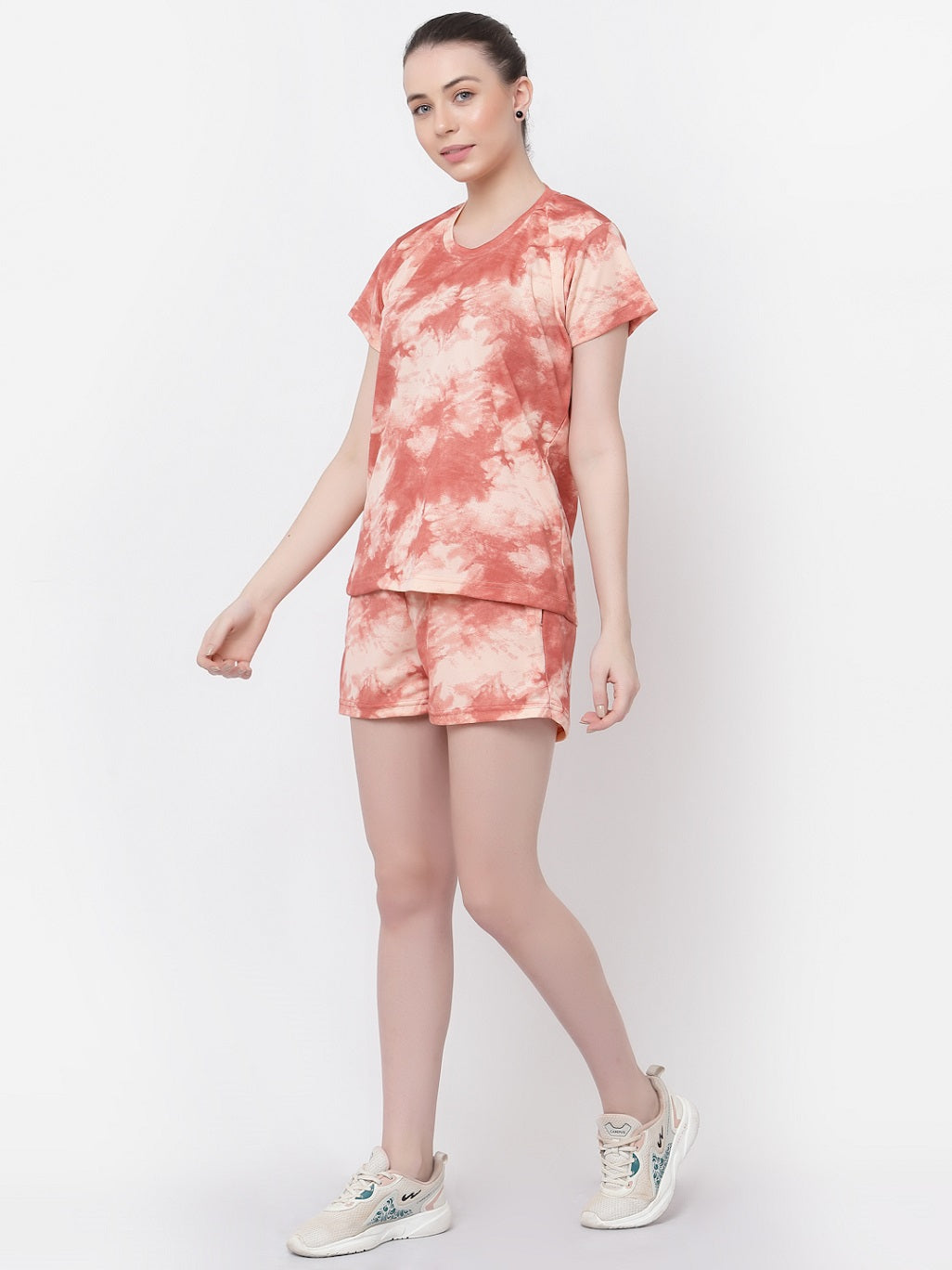 UZARUS Short Night Suit Set for Women|Animal Print Tie-Dye Night Suit Set| Half Sleeve Nights Dress| Round Neck Women Pajama Set| Printed Short Night Dress| Women's Regular Shorts Set
