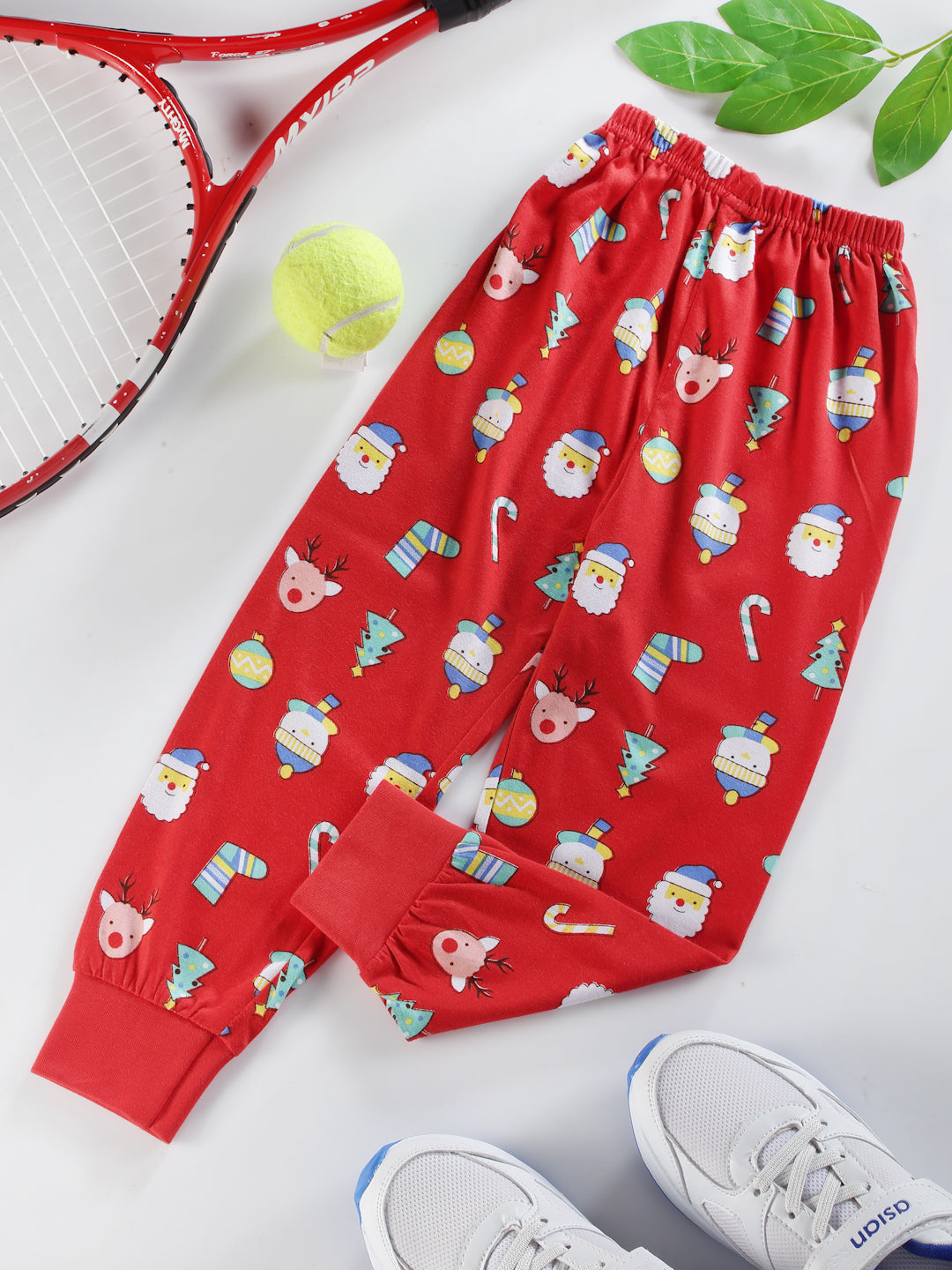 Uzarus Cotton Pajama Pants with All Over Print for Boys and Girls (Bright Colors)(Regular Fit)(Pack of 5)