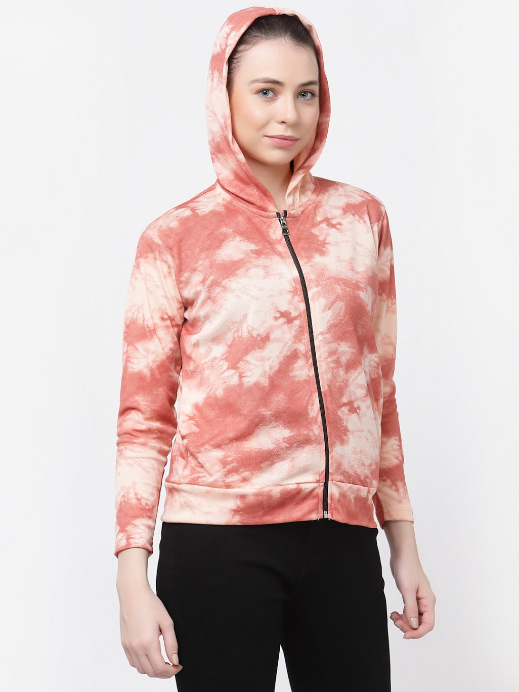 Uzarus Women's Hooded Sports Gym Training Jacket