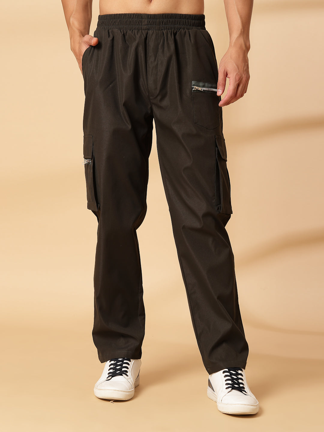 UZARUS Men's Cargo Track Pant for Men || Track Pants || Plain Men Cargo Pants Cotton || Cargos for Men