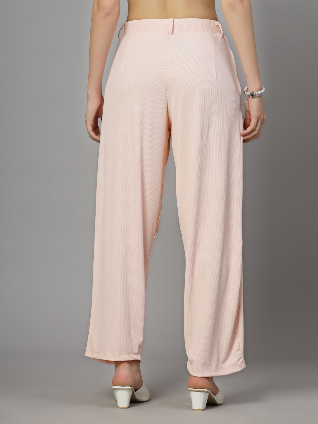 UZARUS Women's Relax Fit Trouser 2 Pockets Baggy Pants