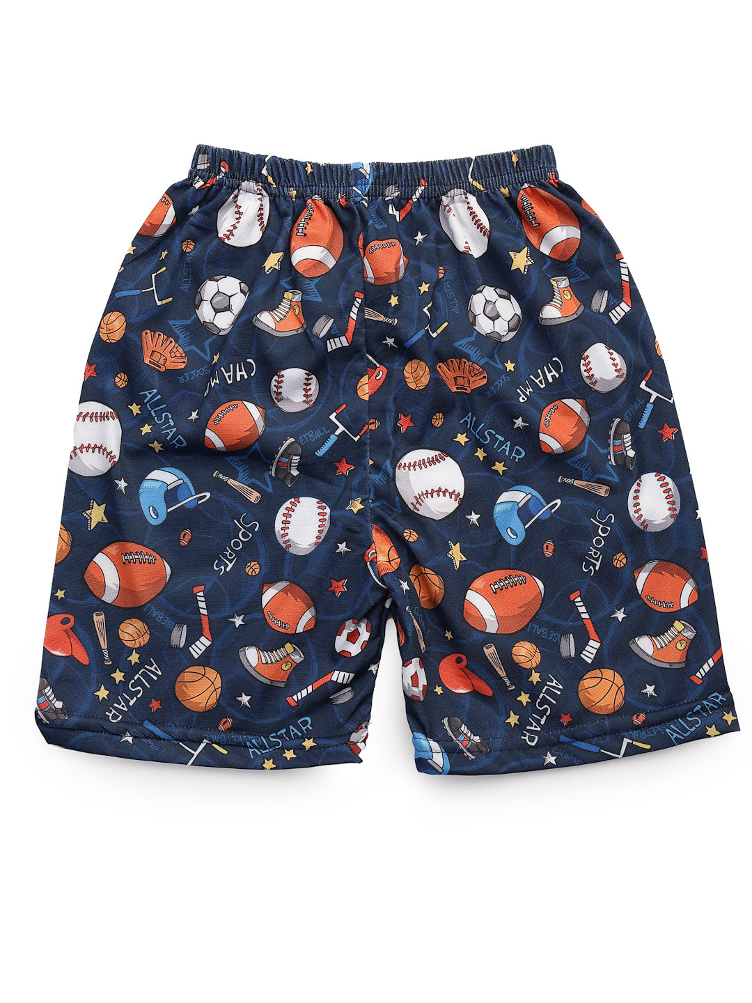 UZARUS 100% Soft Casual Printed KIDS Shorts for Boys and Girls - Regular Fit (Pack of 5)