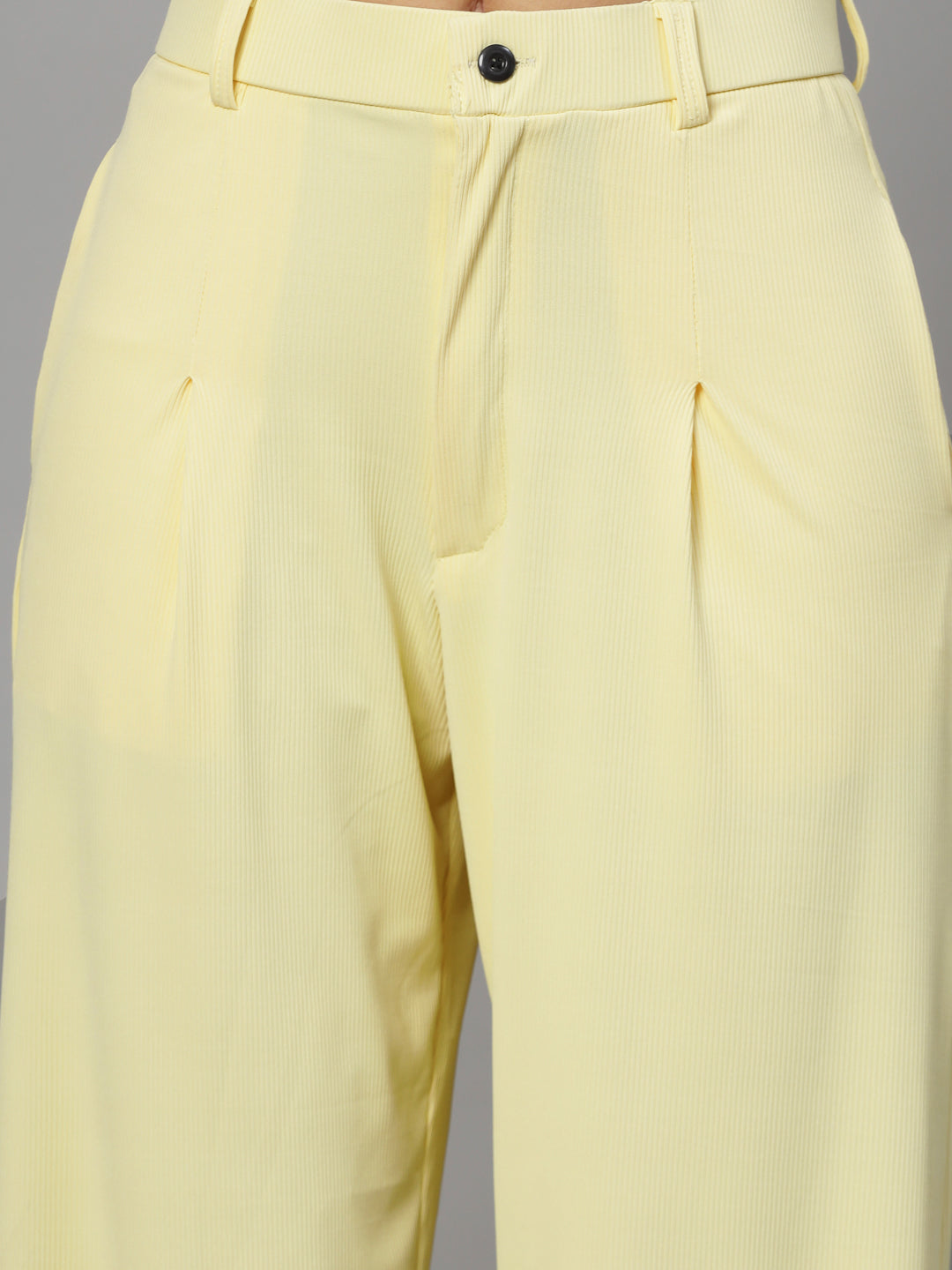 UZARUS Women's Relax Fit Trouser 2 Pockets Baggy Pants