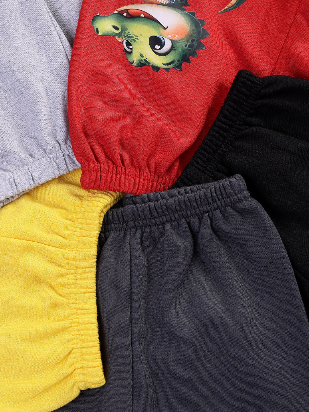UZARUS Premium Kids Warm Fleece Pajama Pants, Winter Wear Trackpants Baby Boy and Girl Unisex (Pack of 5)