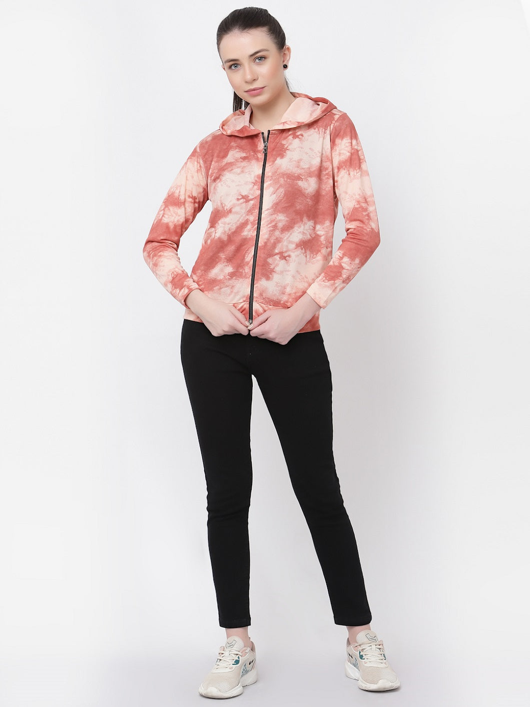 Uzarus Women's Hooded Sports Gym Training Jacket