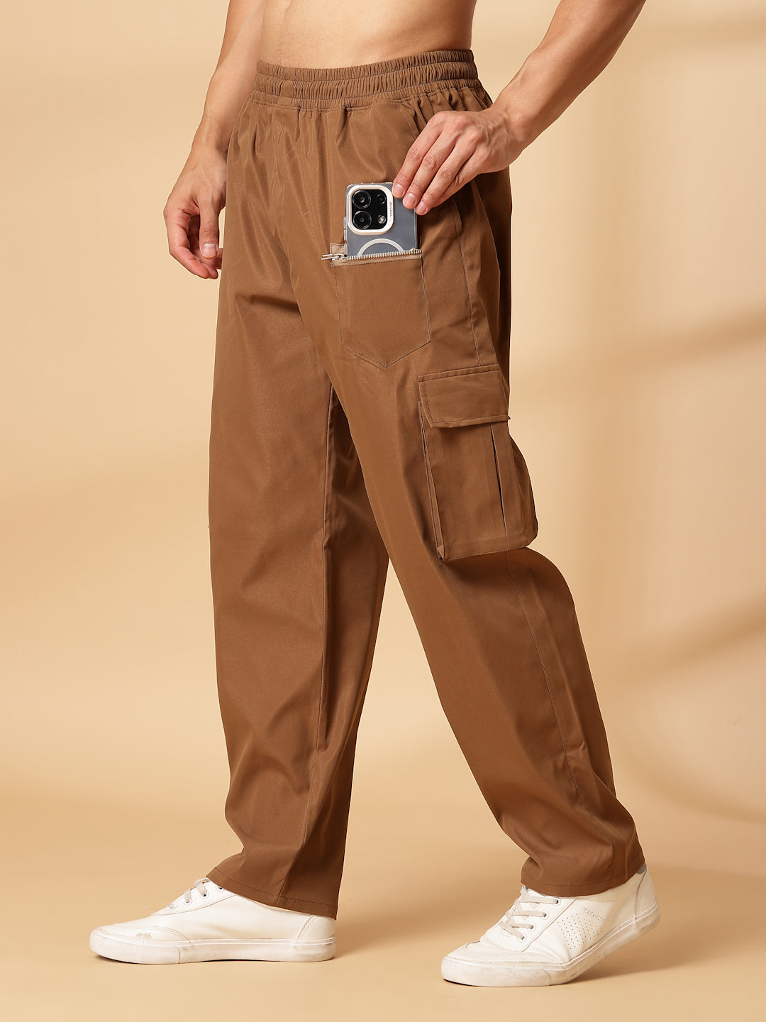 UZARUS Men's Cargo Track Pant for Men || Track Pants || Plain Men Cargo Pants Cotton || Cargos for Men