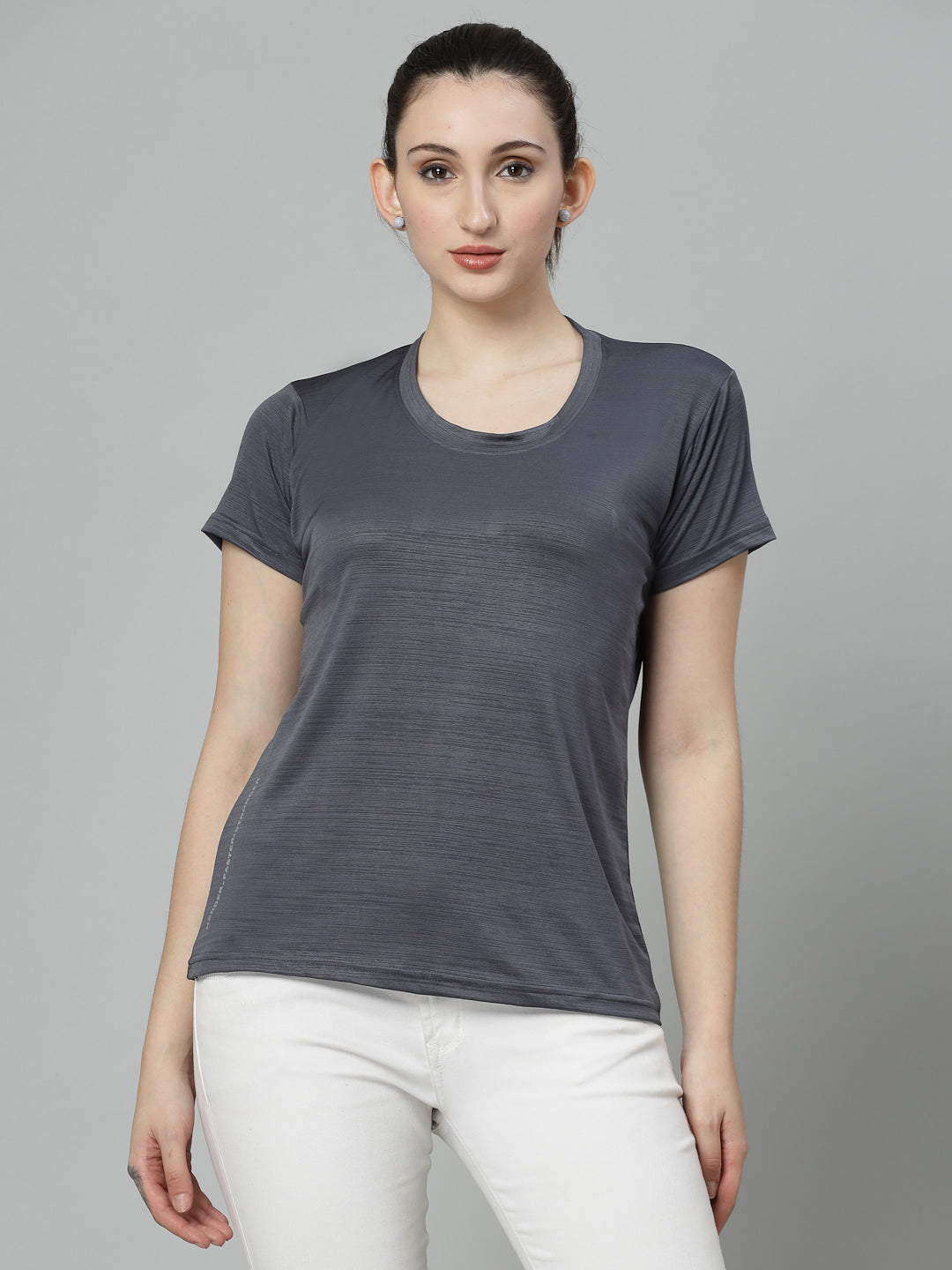 UZARUS Women's Comfort Active Fit Workout Top Sports Gym T-Shirt (Pack Of 2)