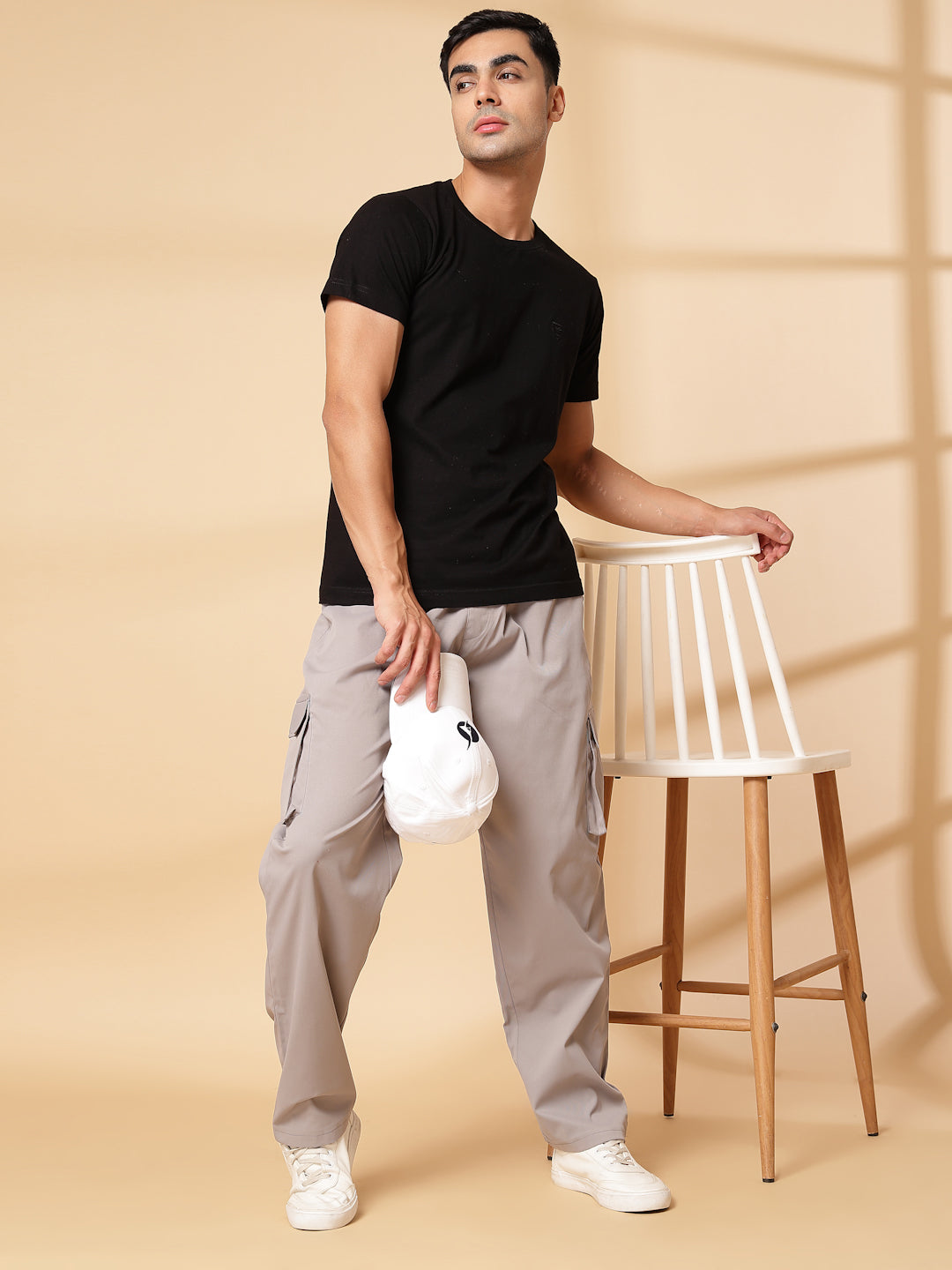 UZARUS Men's Cargo Track Pant for Men || Track Pants || Plain Men Cargo Pants Cotton || Cargo for Mens