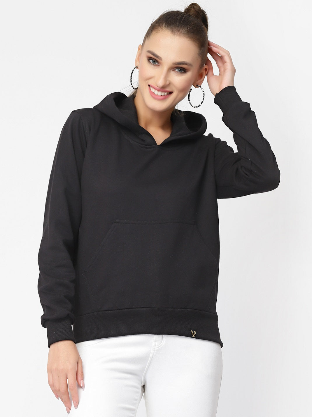 UZARUS Women's Cotton Fleece Latest Stylish Sweatshirt Hoodie