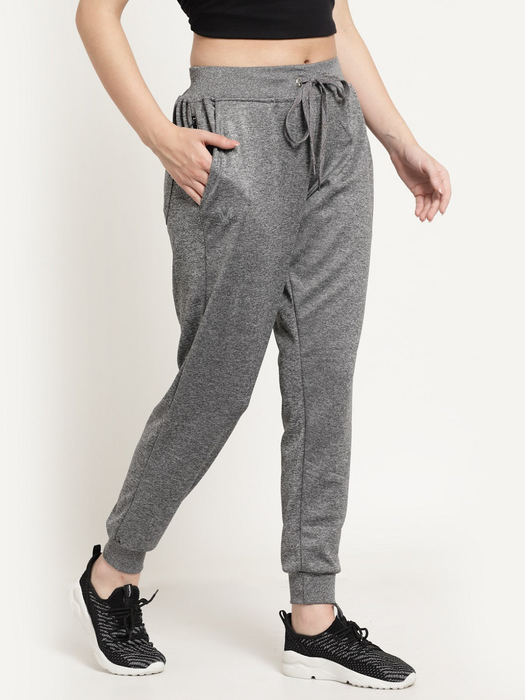 UZARUS Women's Joggers Track Pants with Zippered Pocket for Gym, Yoga, Workout and Casual Wear