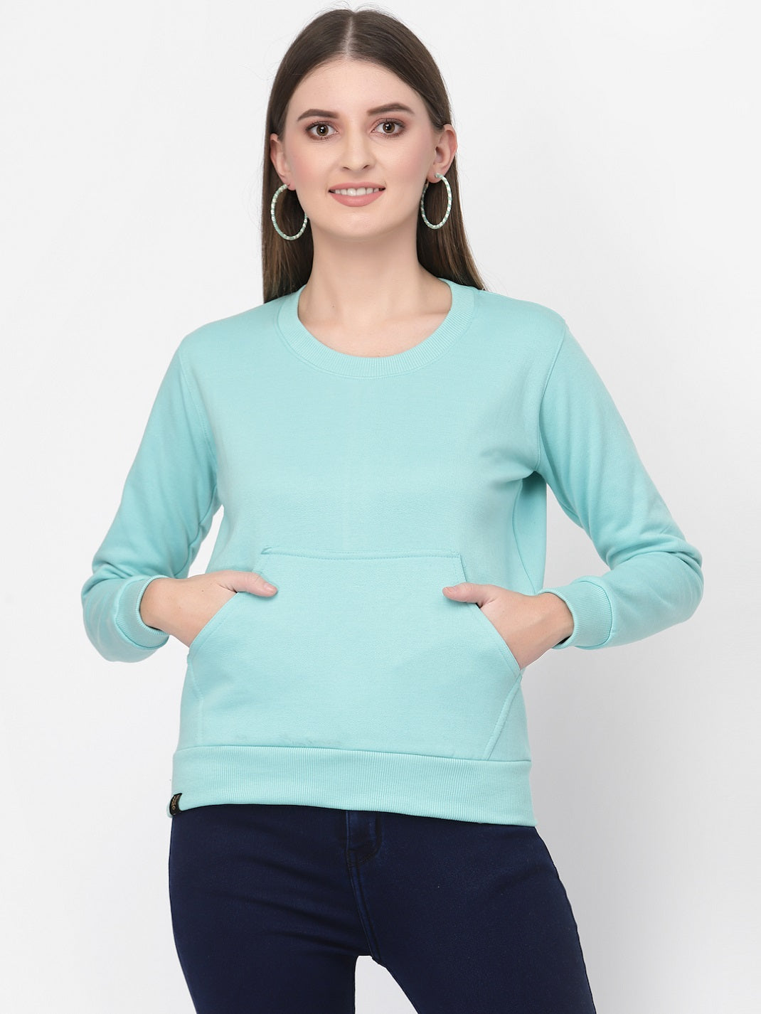 UZARUS Women's Cotton Fleece Premium Sweatshirt