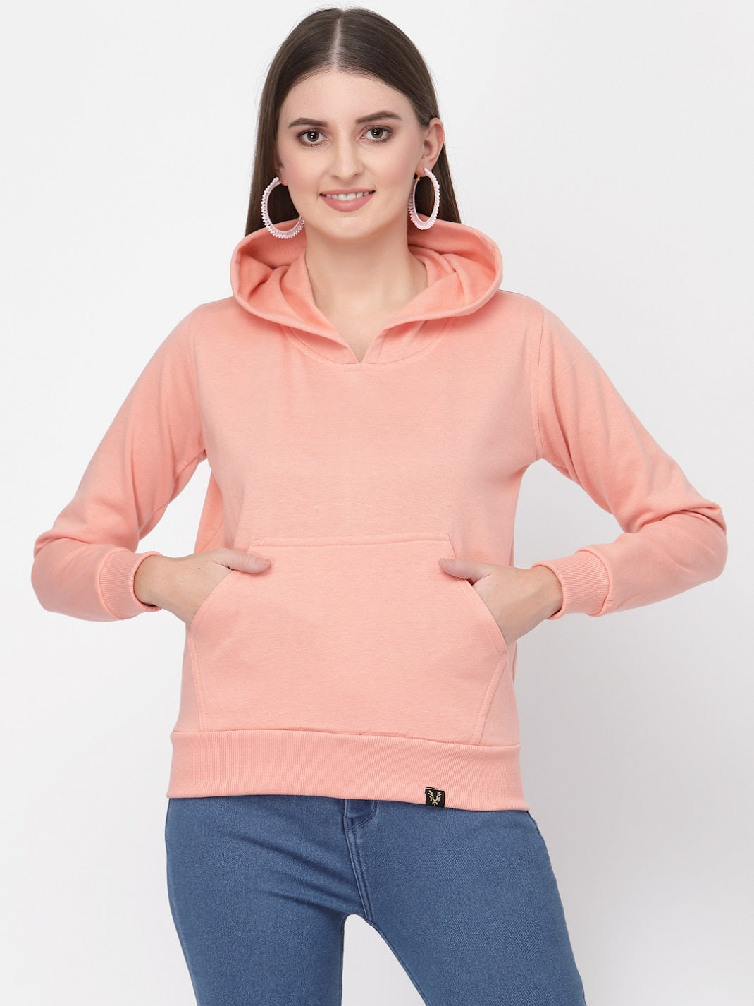 UZARUS Women's Cotton Fleece Latest Stylish Sweatshirt Hoodie