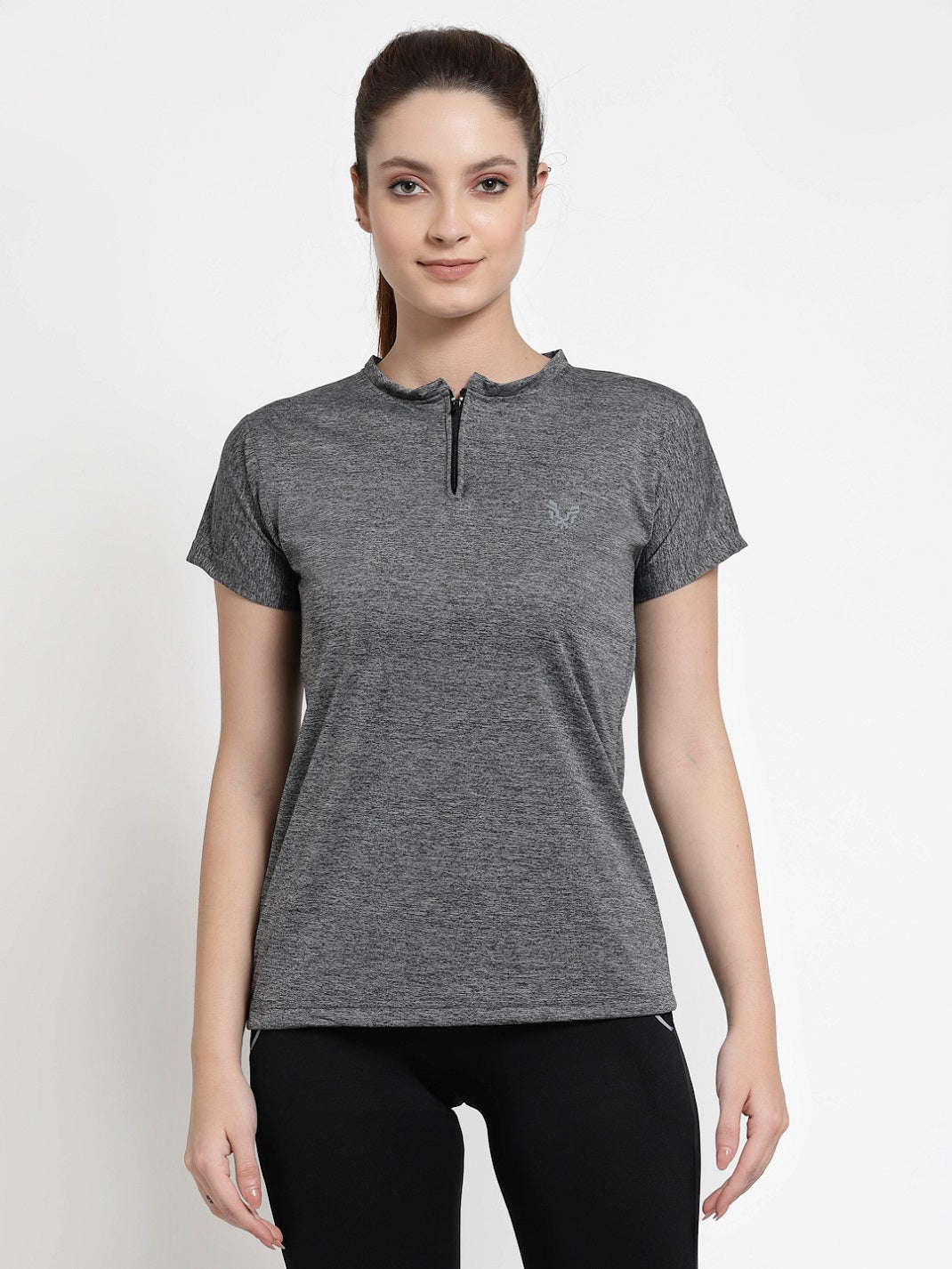 UZARUS Women's Half Sleeves Sports Gym T-Shirt