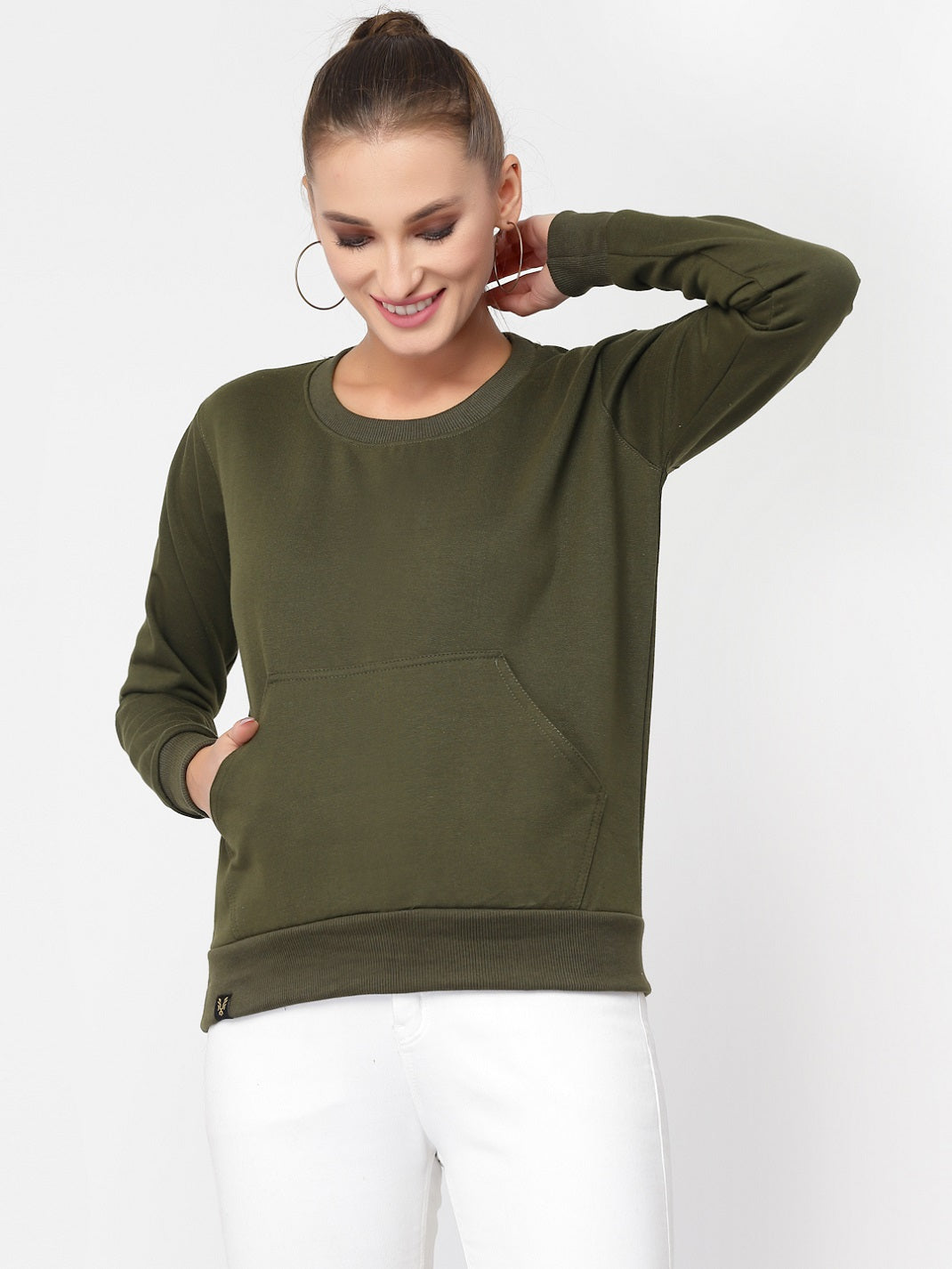 UZARUS Women's Cotton Fleece Premium Sweatshirt