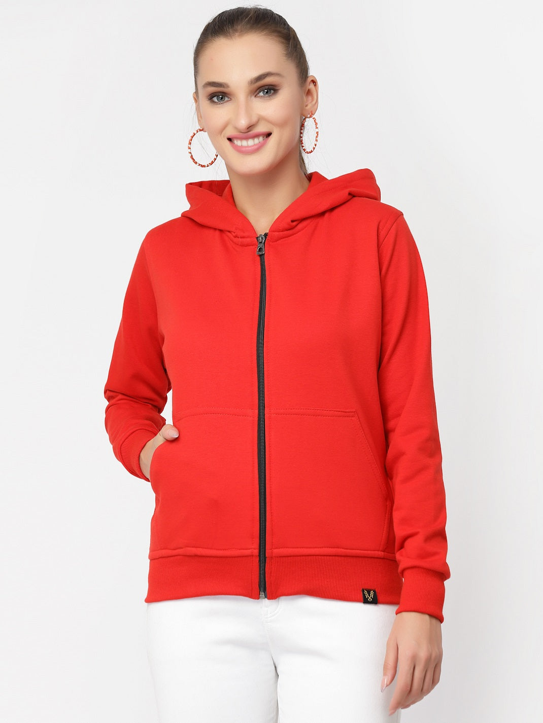 UZARUS Women's Cotton Fleece Premium Sweatshirt Hoodie