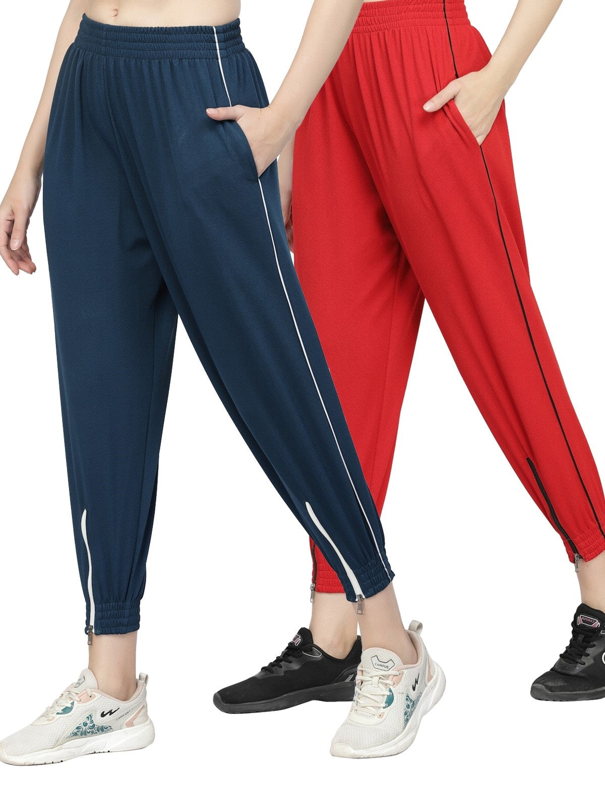 Uzarus Women's Pyjamas for Women Combo Pack of 2 with Side Pockets