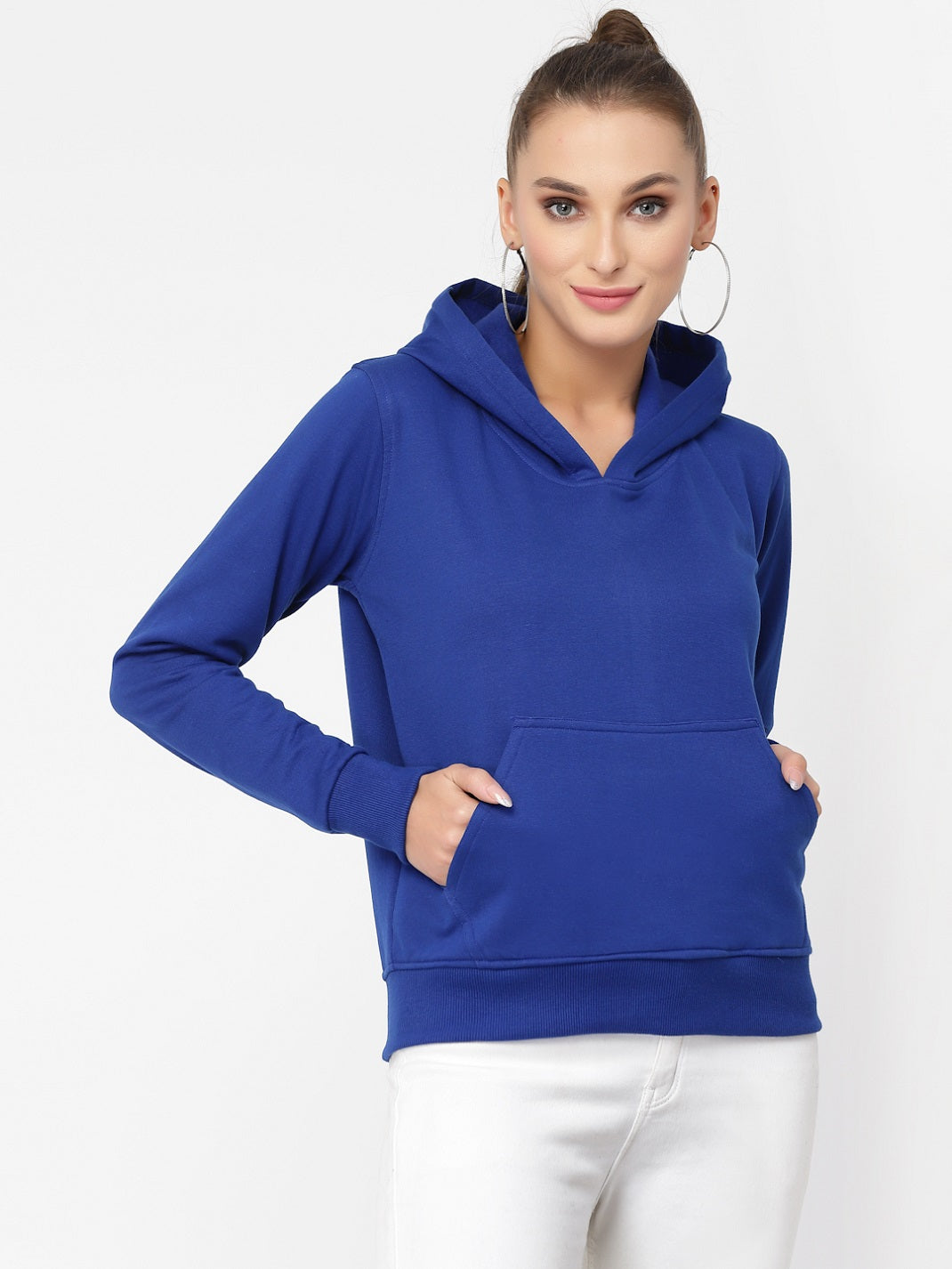 UZARUS Women's Cotton Fleece Latest Stylish Sweatshirt Hoodie