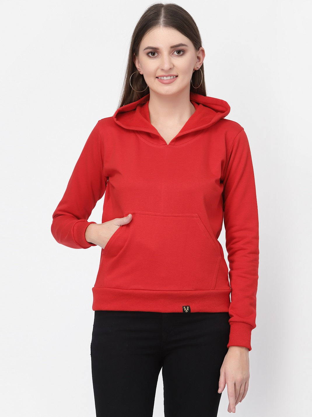 UZARUS Women's Cotton Fleece Latest Stylish Sweatshirt Hoodie