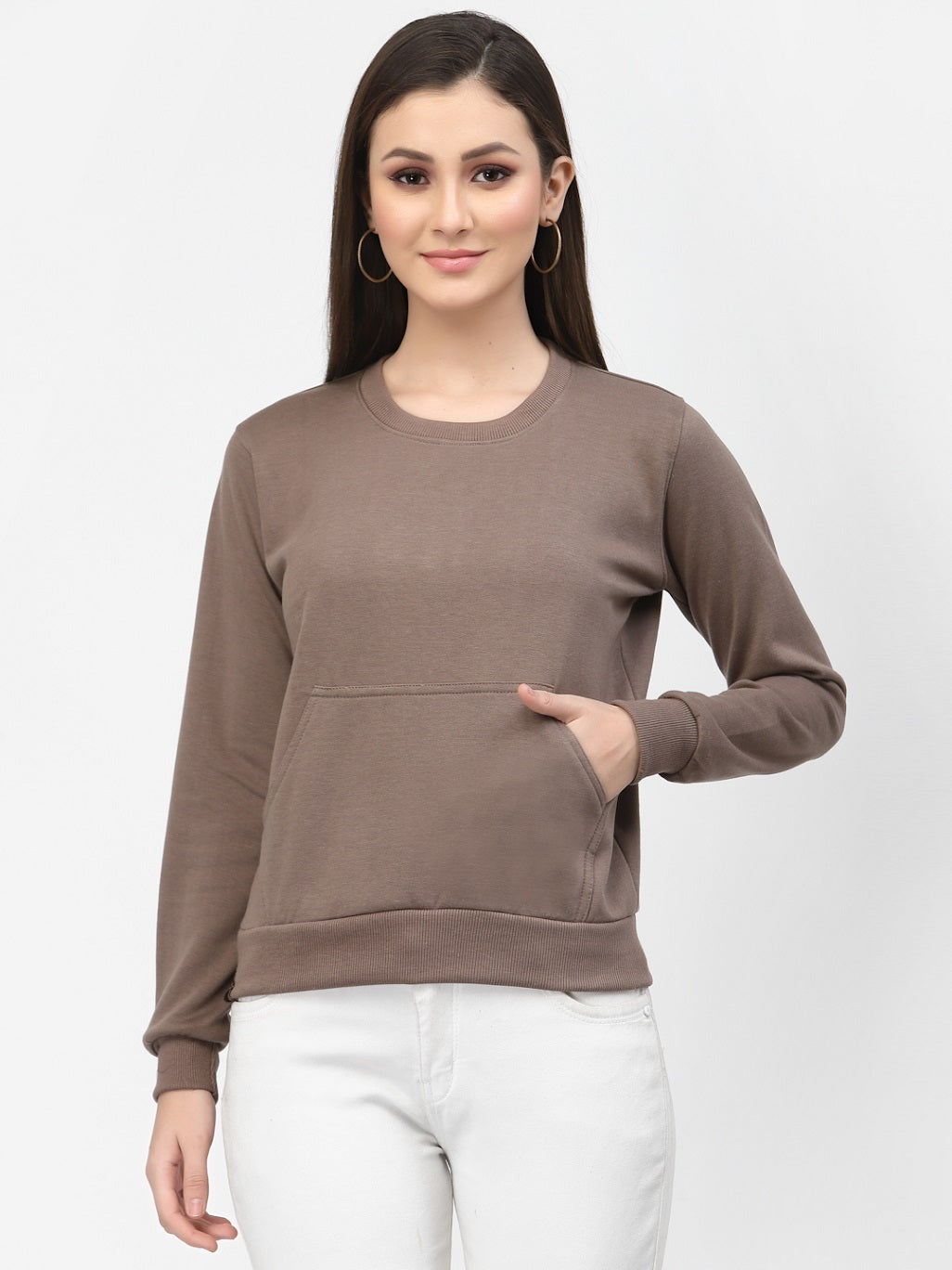 UZARUS Women's Cotton Fleece Premium Sweatshirt