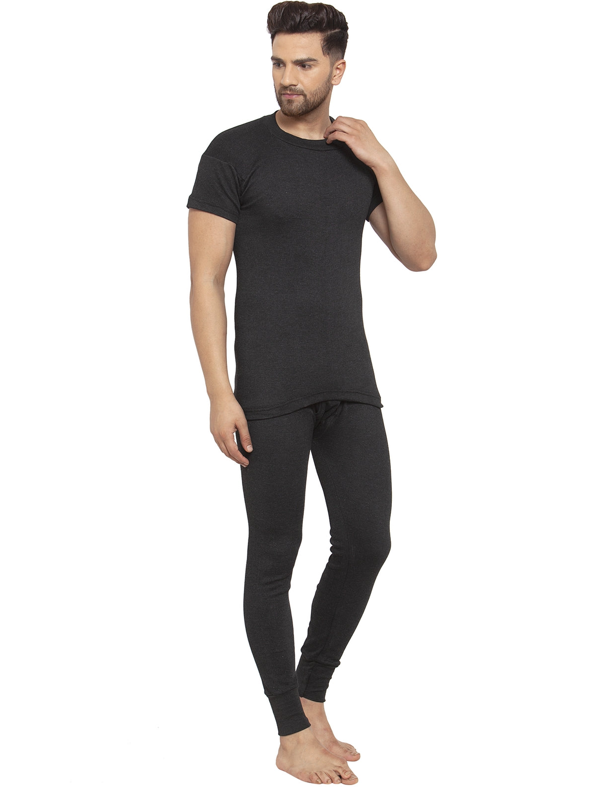 MEN'S HALF SLEEVES THERMAL SET ( ROUND NECK VEST AND TROUSER)