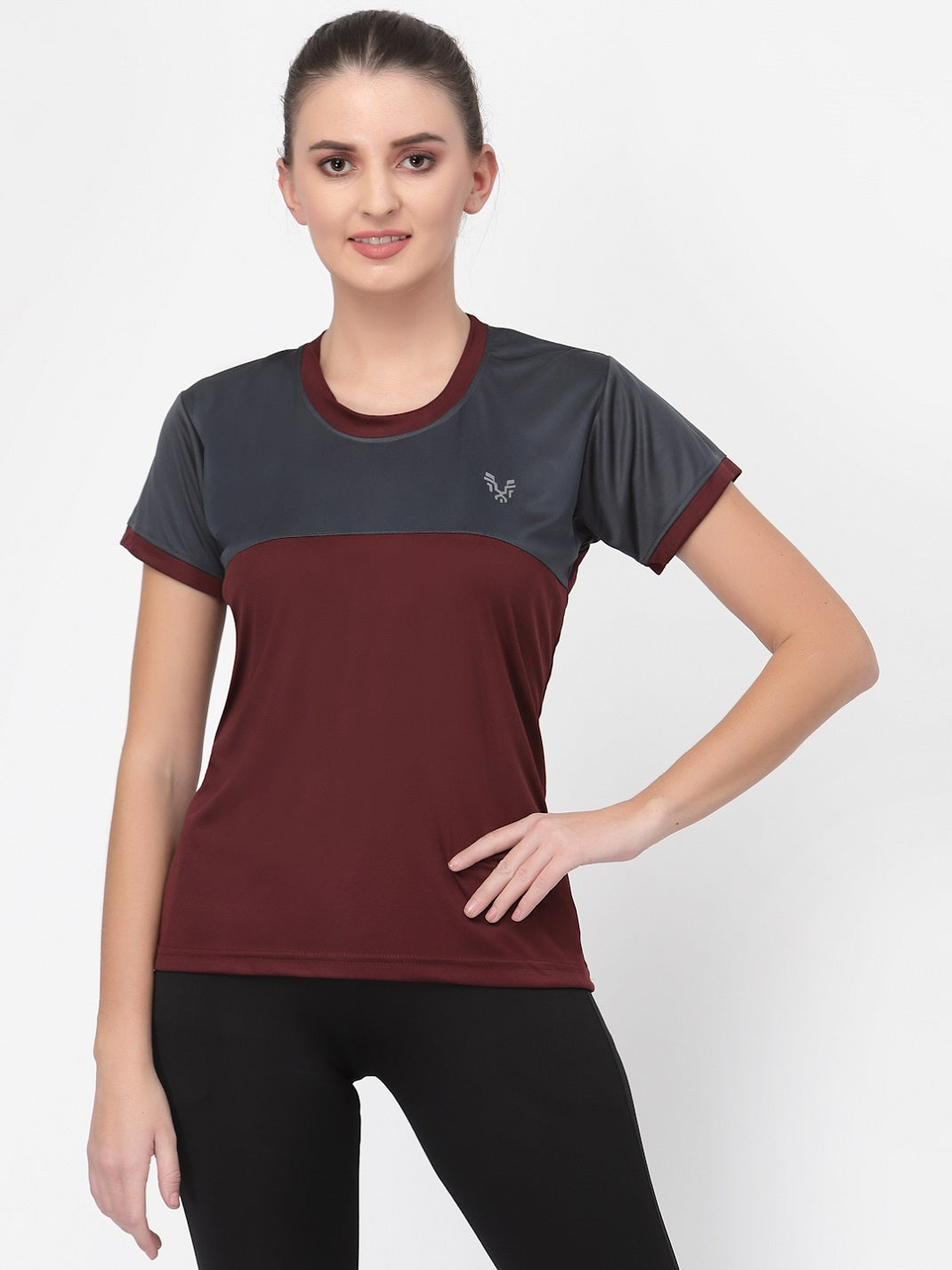 UZARUS Women's Dry Fit Workout Top Sports Gym T-Shirt