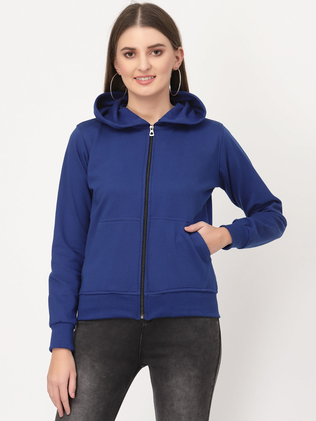 UZARUS Women's Cotton Fleece Premium Sweatshirt Hoodie