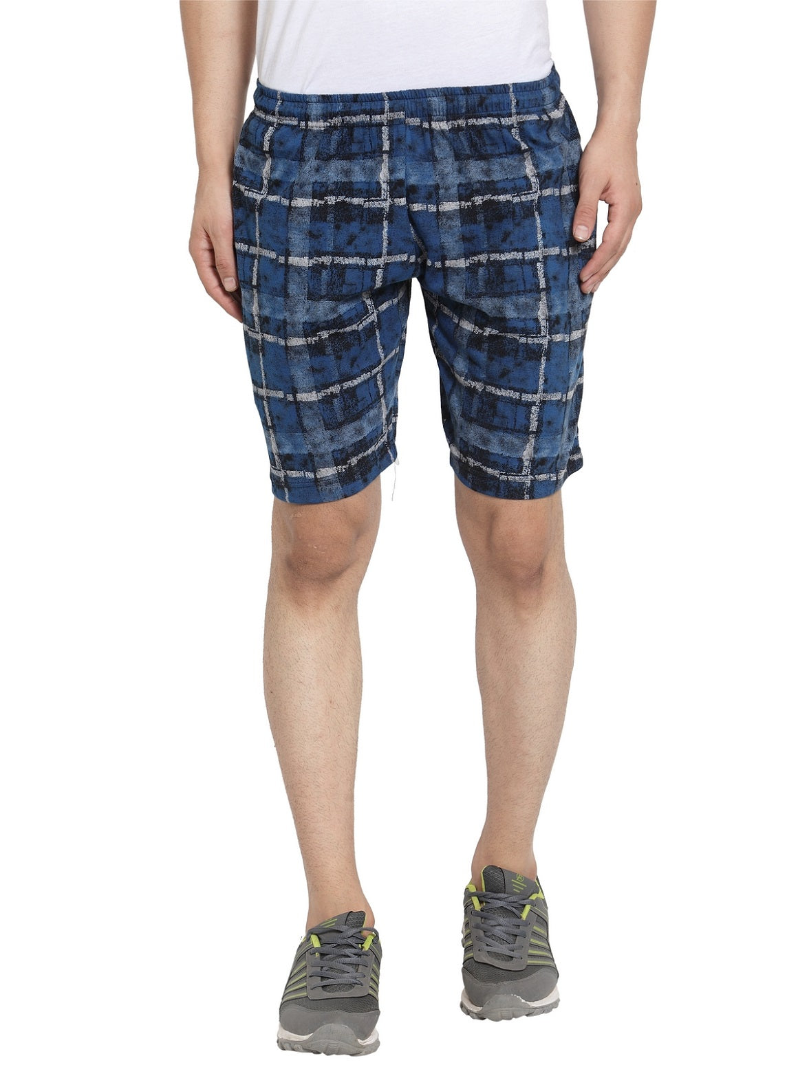 Uzarus Men's Cotton Bermuda Shorts With 2 Zippered Pockets