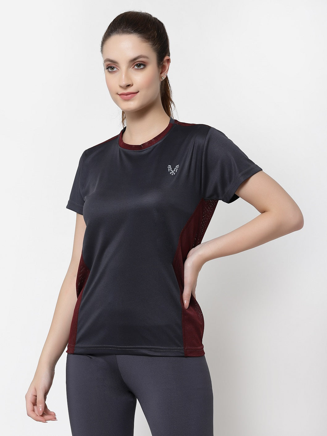 UZARUS Women's Regular Fit Yoga Jogging Running Top Sports Gym T-Shirt