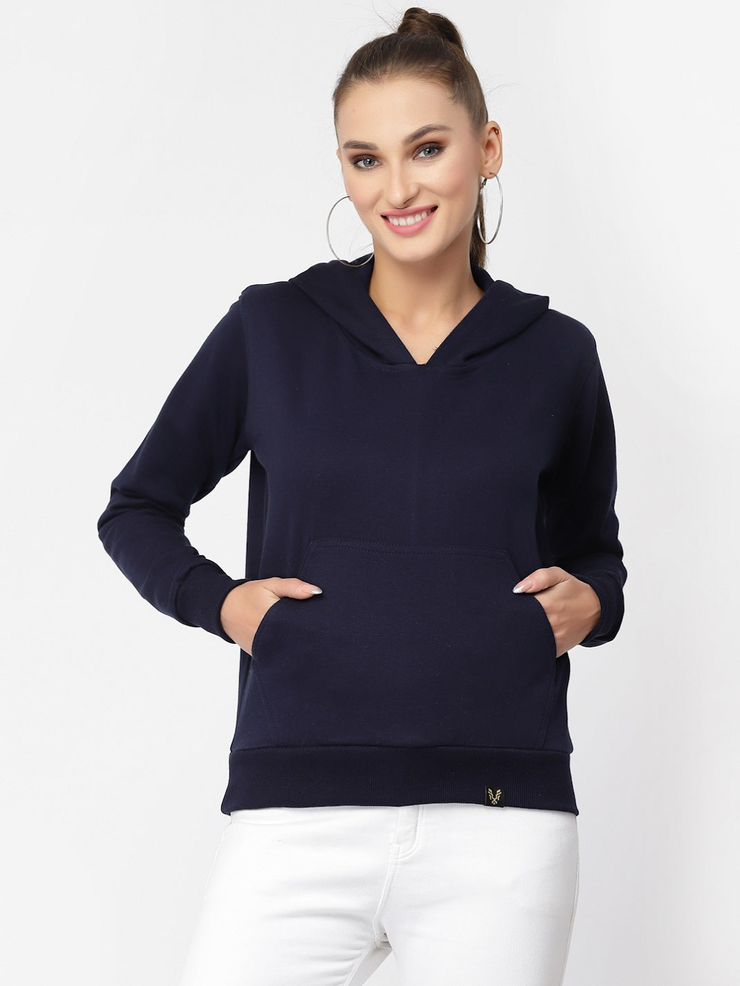 UZARUS Women's Cotton Fleece Latest Stylish Sweatshirt Hoodie