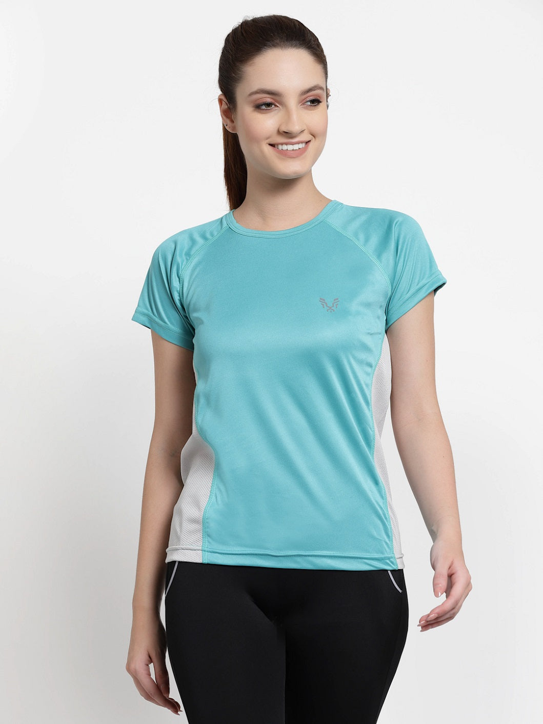 UZARUS Women's Dry Fit Workout Top Sports Gym T-Shirt