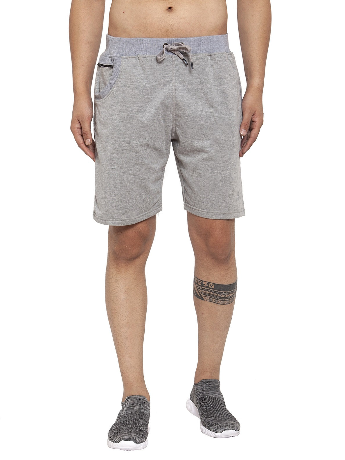 Uzarus Men's Cotton Bermuda Shorts With 2 Zippered Pockets