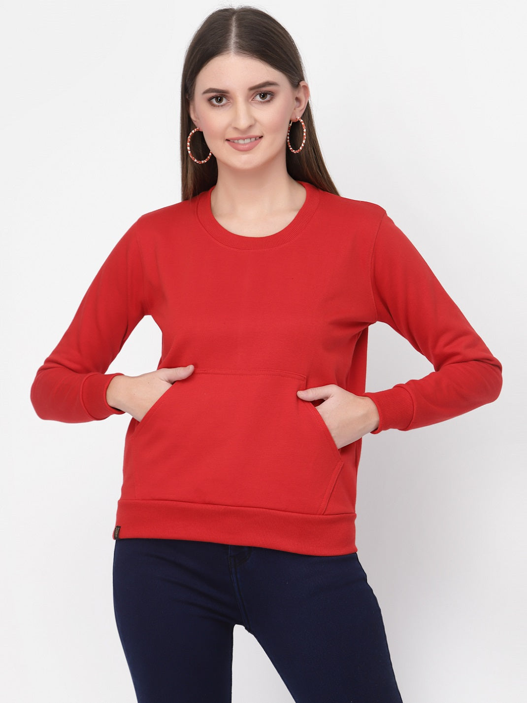 UZARUS Women's Cotton Fleece Premium Sweatshirt