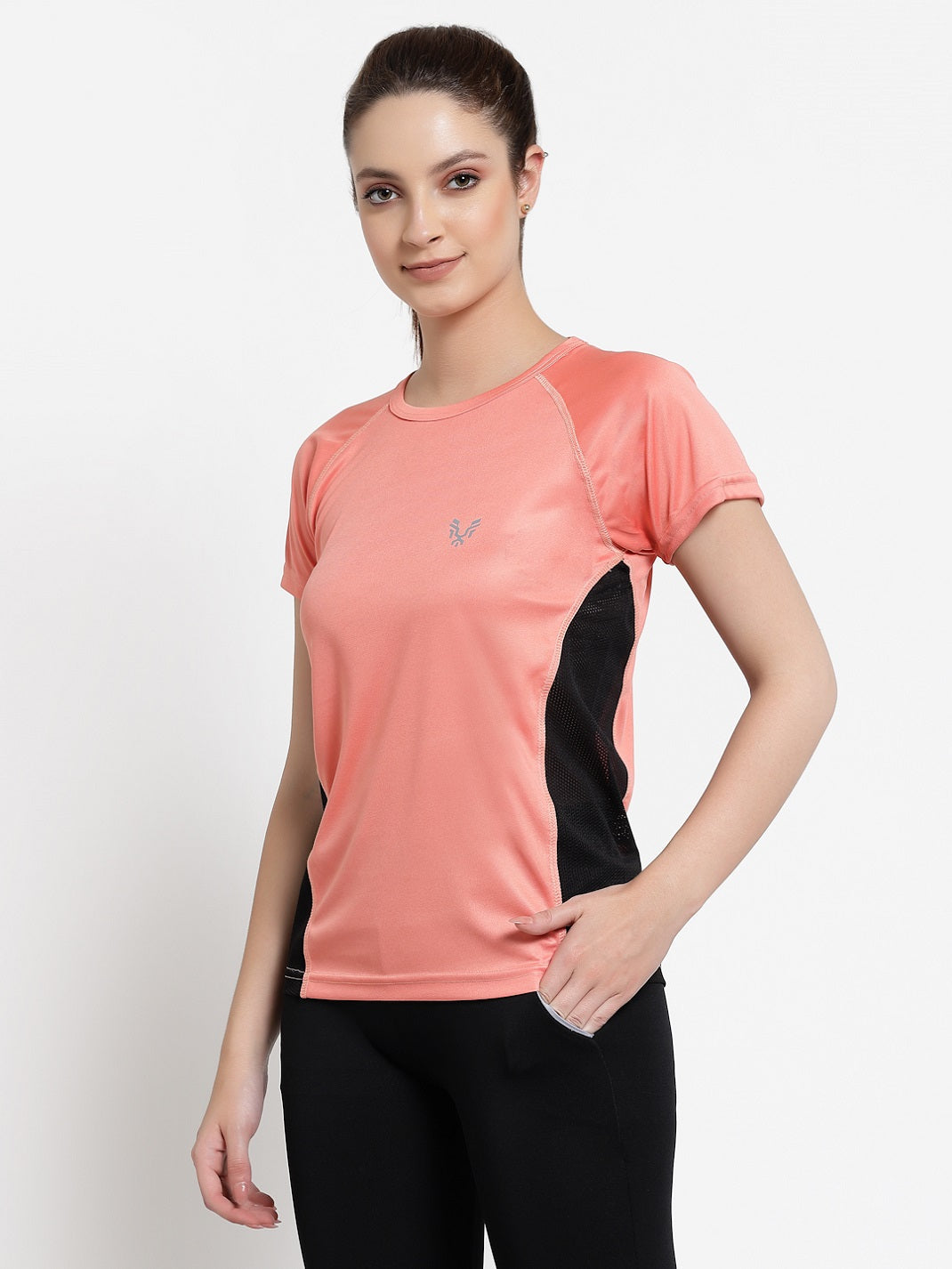 UZARUS Women's Dry Fit Workout Top Sports Gym T-Shirt