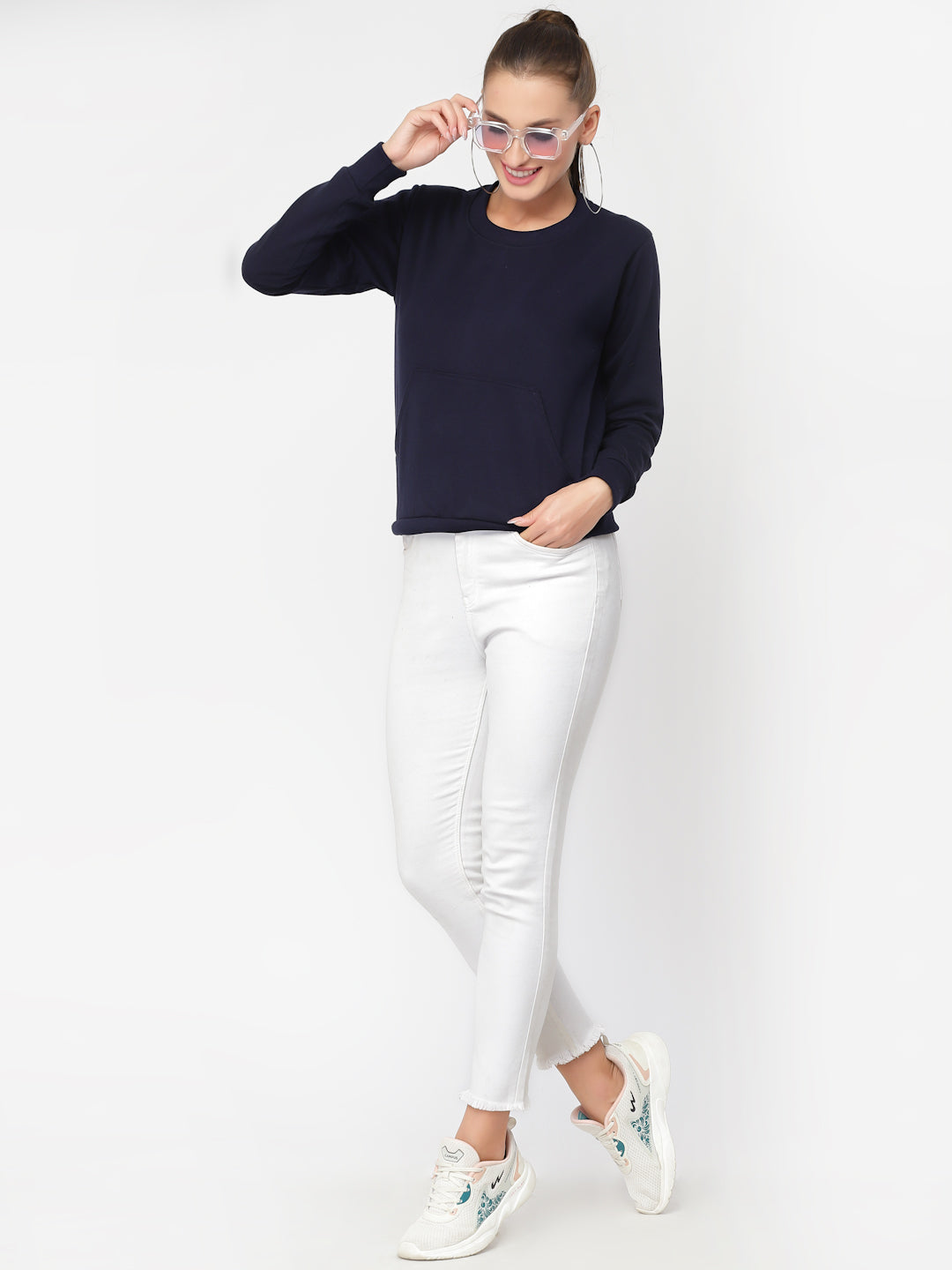 UZARUS Women's Cotton Fleece Premium Sweatshirt