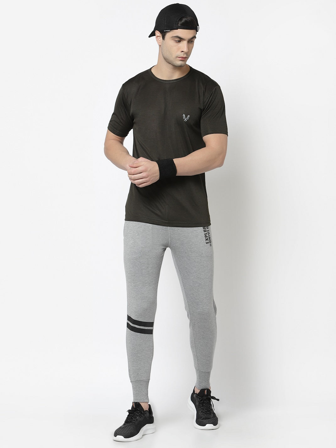 UZARUS Men's Dry Fit Sports Gym Regular T-Shirt