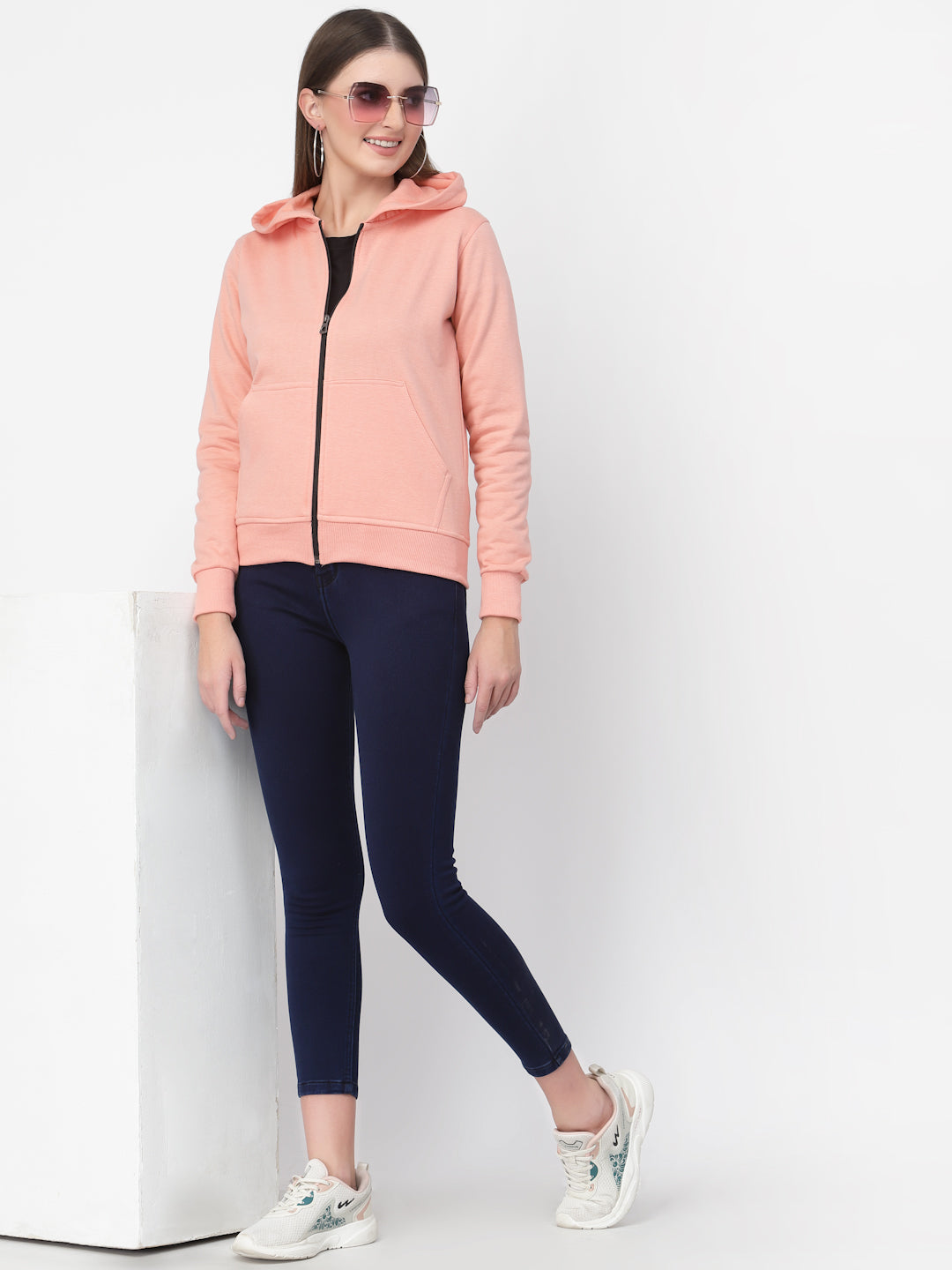 UZARUS Women's Cotton Fleece Premium Sweatshirt Hoodie
