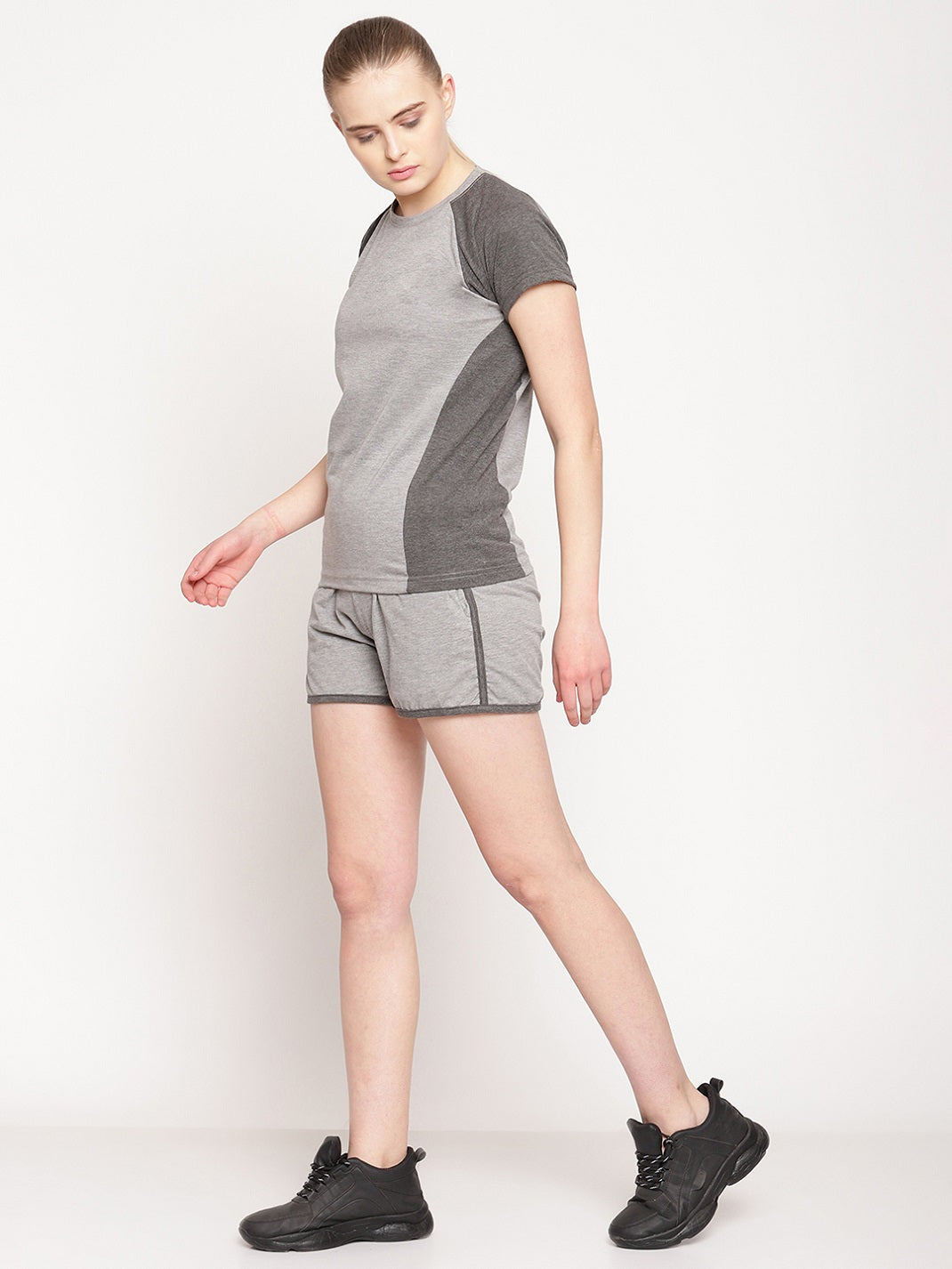 UZARUS Women's Cotton Set of Top and Shorts