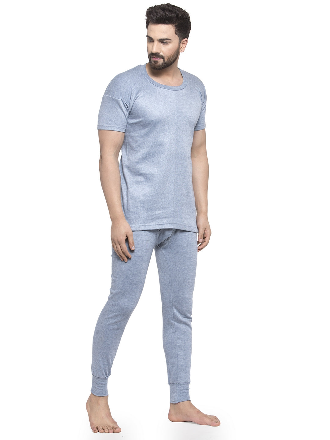 MEN'S HALF SLEEVES THERMAL SET ( ROUND NECK VEST AND TROUSER)
