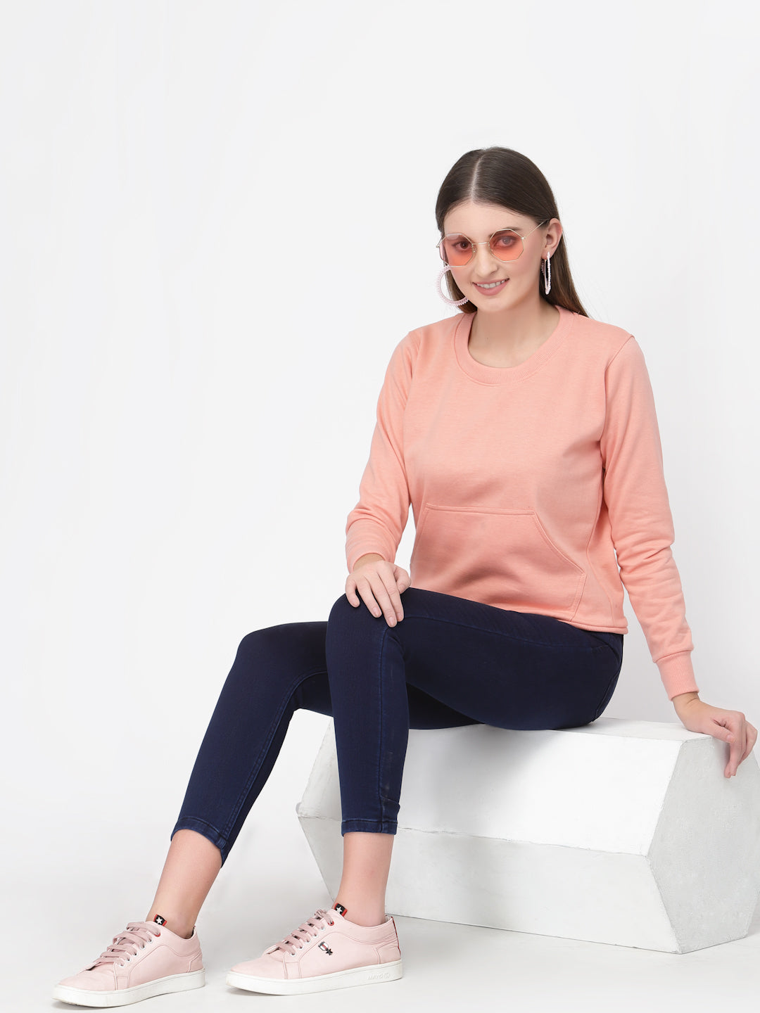 UZARUS Women's Cotton Fleece Premium Sweatshirt