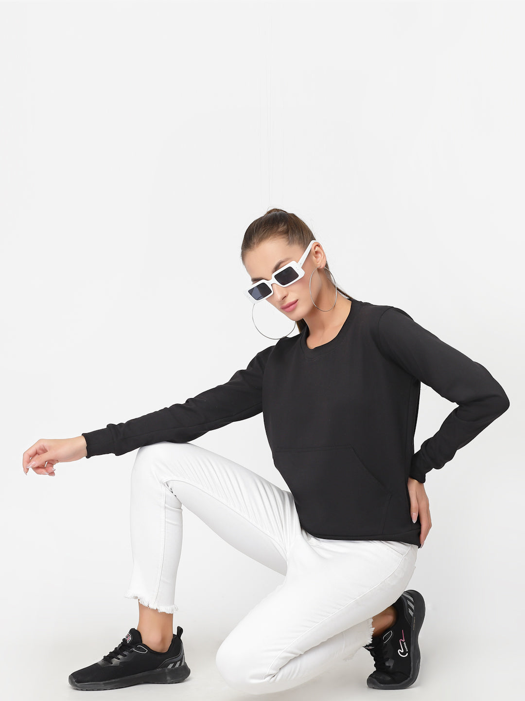 UZARUS Women's Cotton Fleece Premium Sweatshirt