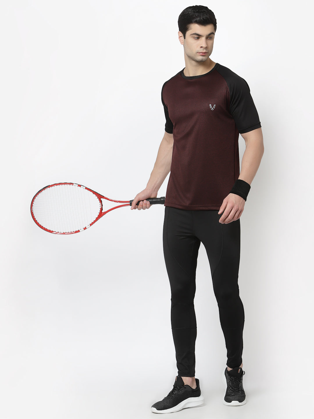 UZARUS Men's Gym Sports Half Sleeves Regular Fit T-Shirt