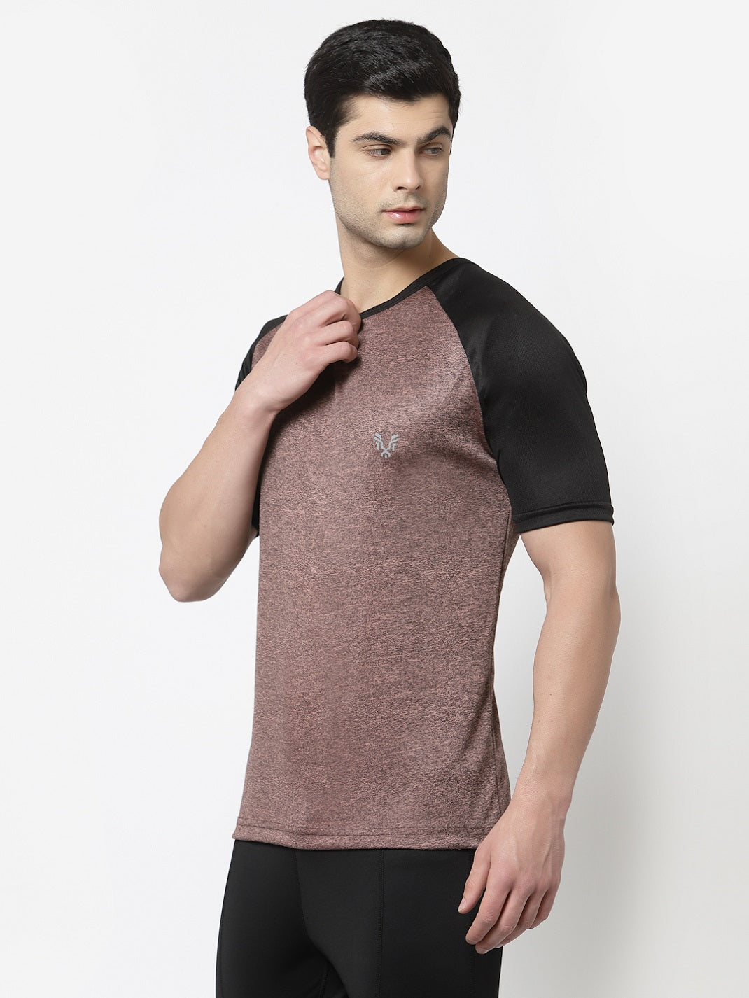 UZARUS Men's Gym Sports Half Sleeves Regular Fit T-Shirt