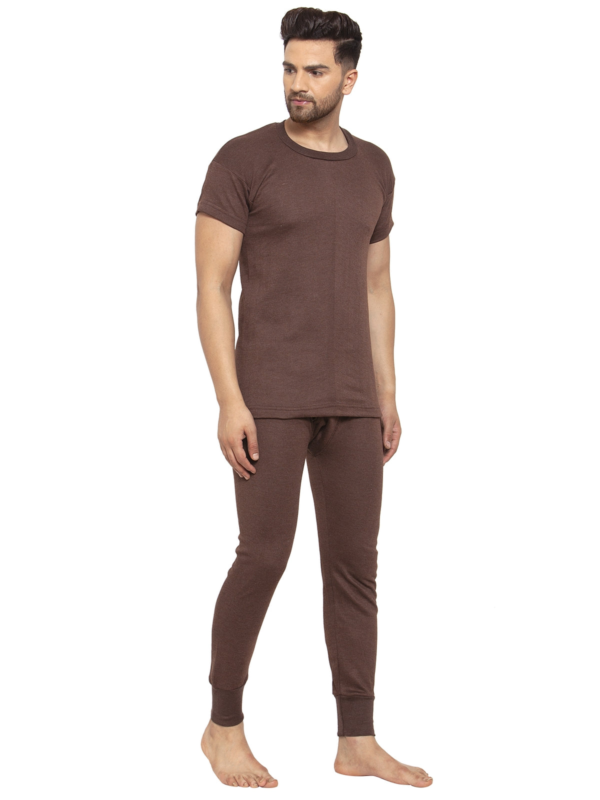 MEN'S HALF SLEEVES THERMAL SET ( ROUND NECK VEST AND TROUSER)