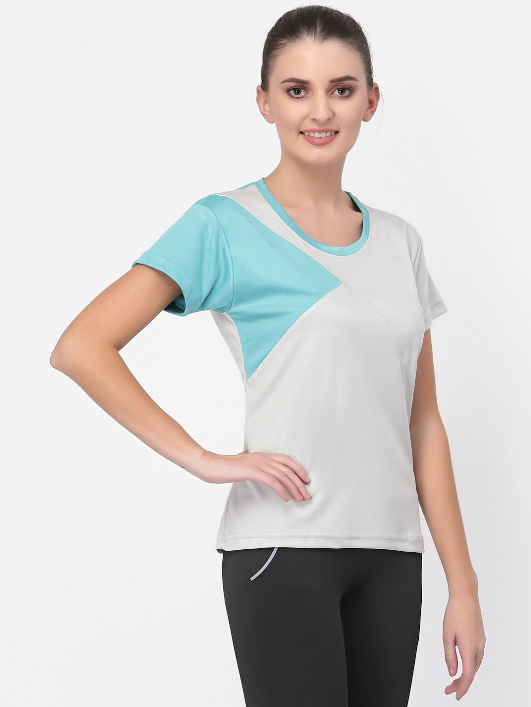 UZARUS Women's Dry Fit Workout Top Sports Gym T-Shirt