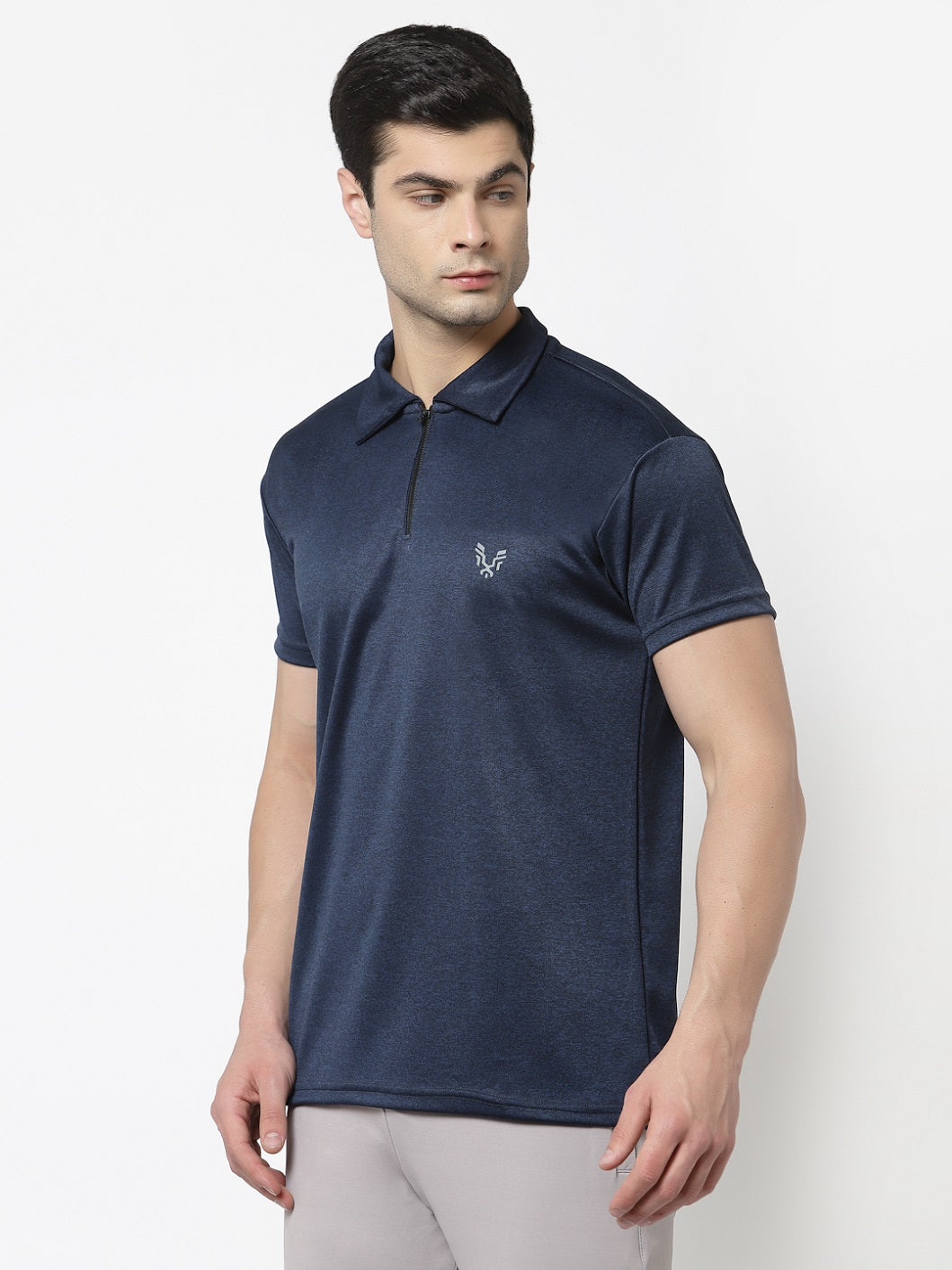 UZARUS Men's Dry Fit Sports Gym Polo T-Shirt