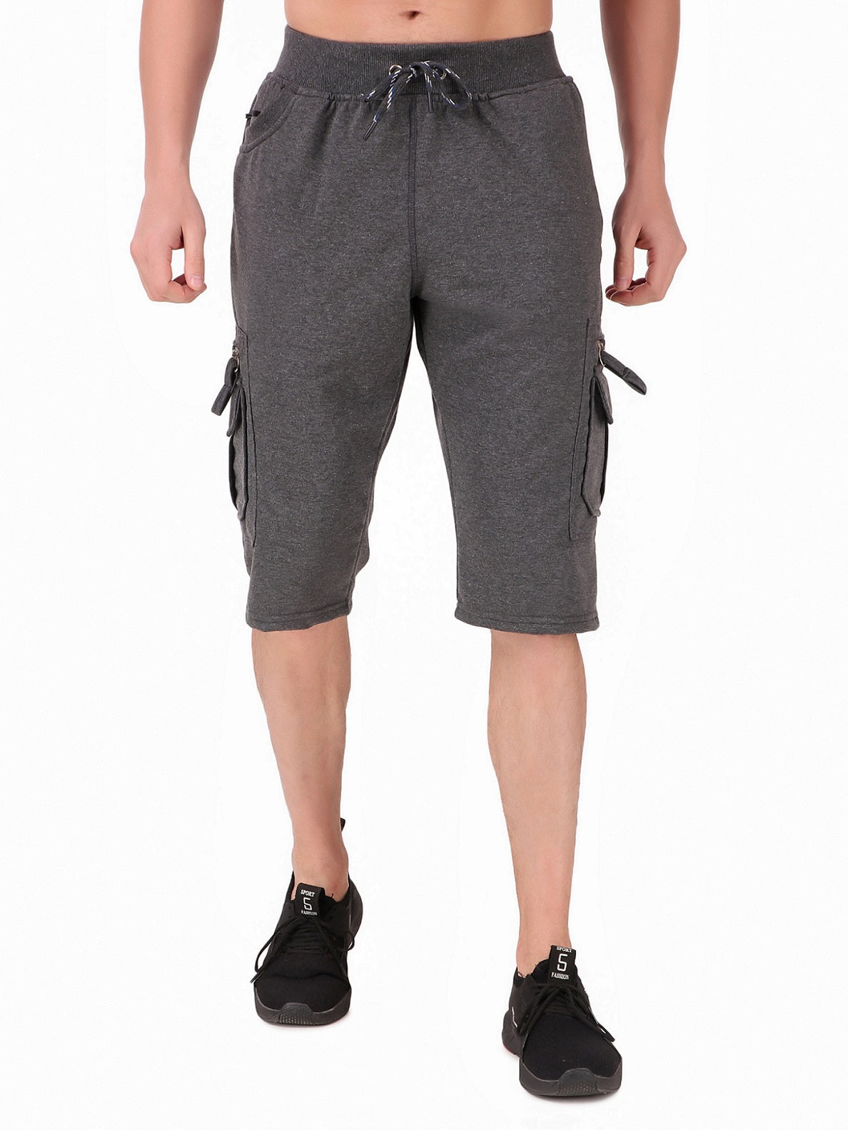 Men's Cargo Capri Shorts With 9 Pockets