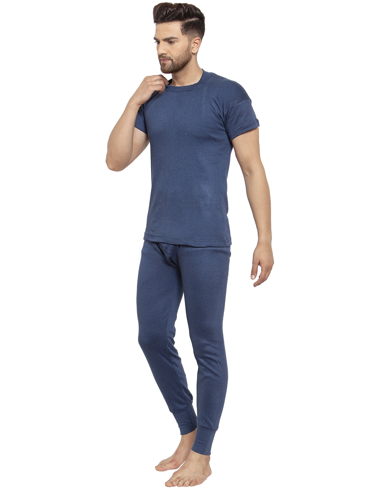 MEN'S HALF SLEEVES THERMAL SET ( ROUND NECK VEST AND TROUSER)